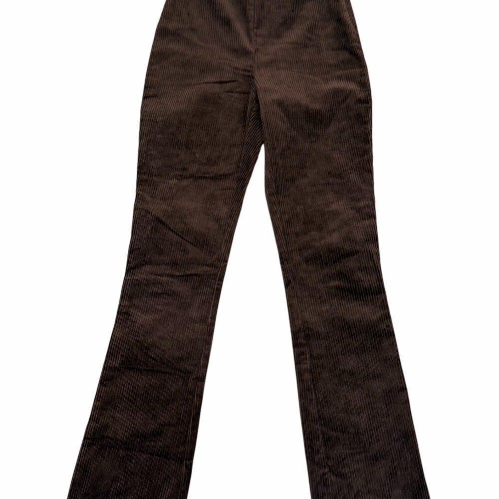 TUCKERNUCK‎ Brown Corduroy Pants XS Straight Leg Stretch High Rise